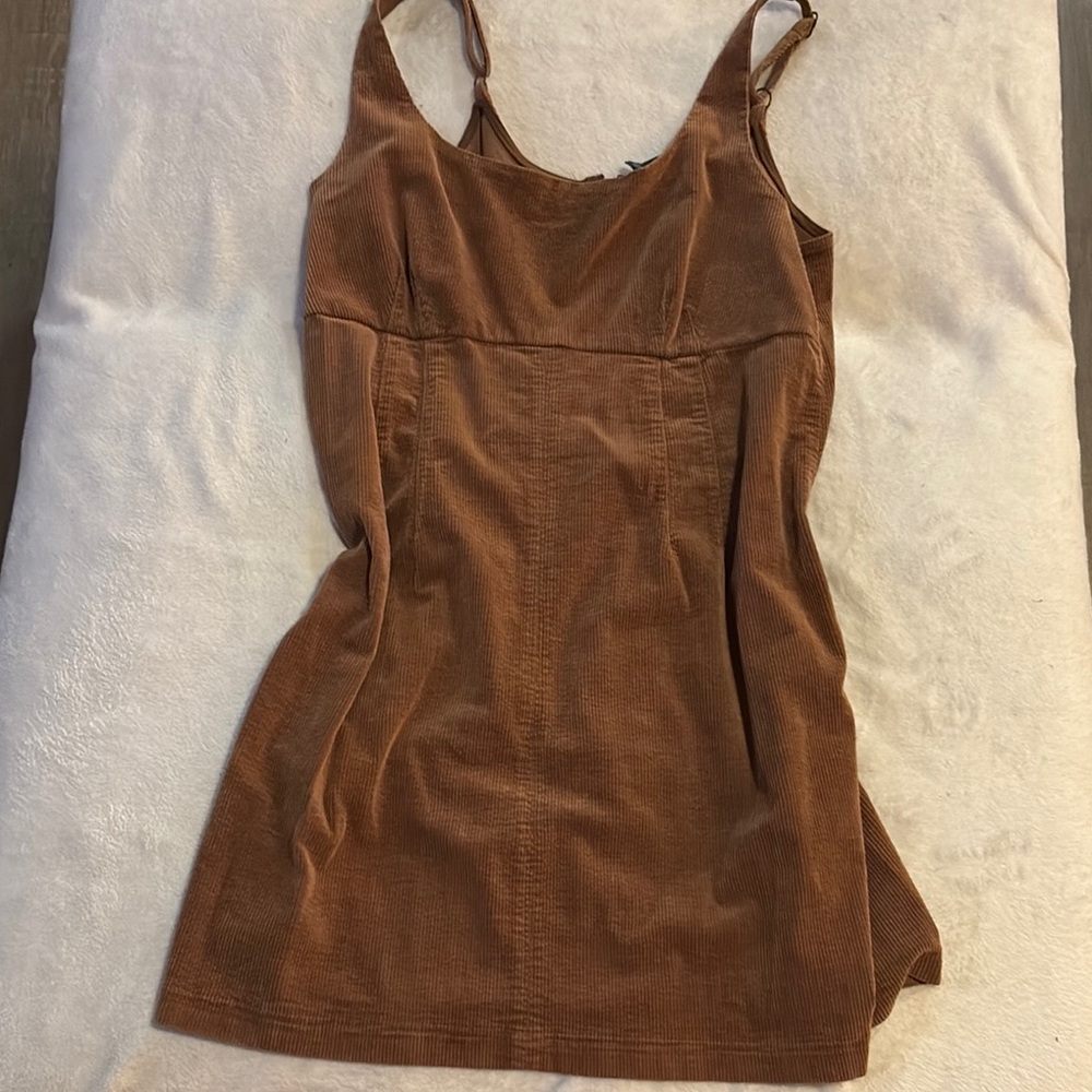 Brown Corduroy Dress